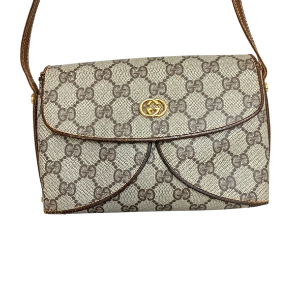 Gucci Handbags - Gucci vintage brown GG crossbody bag